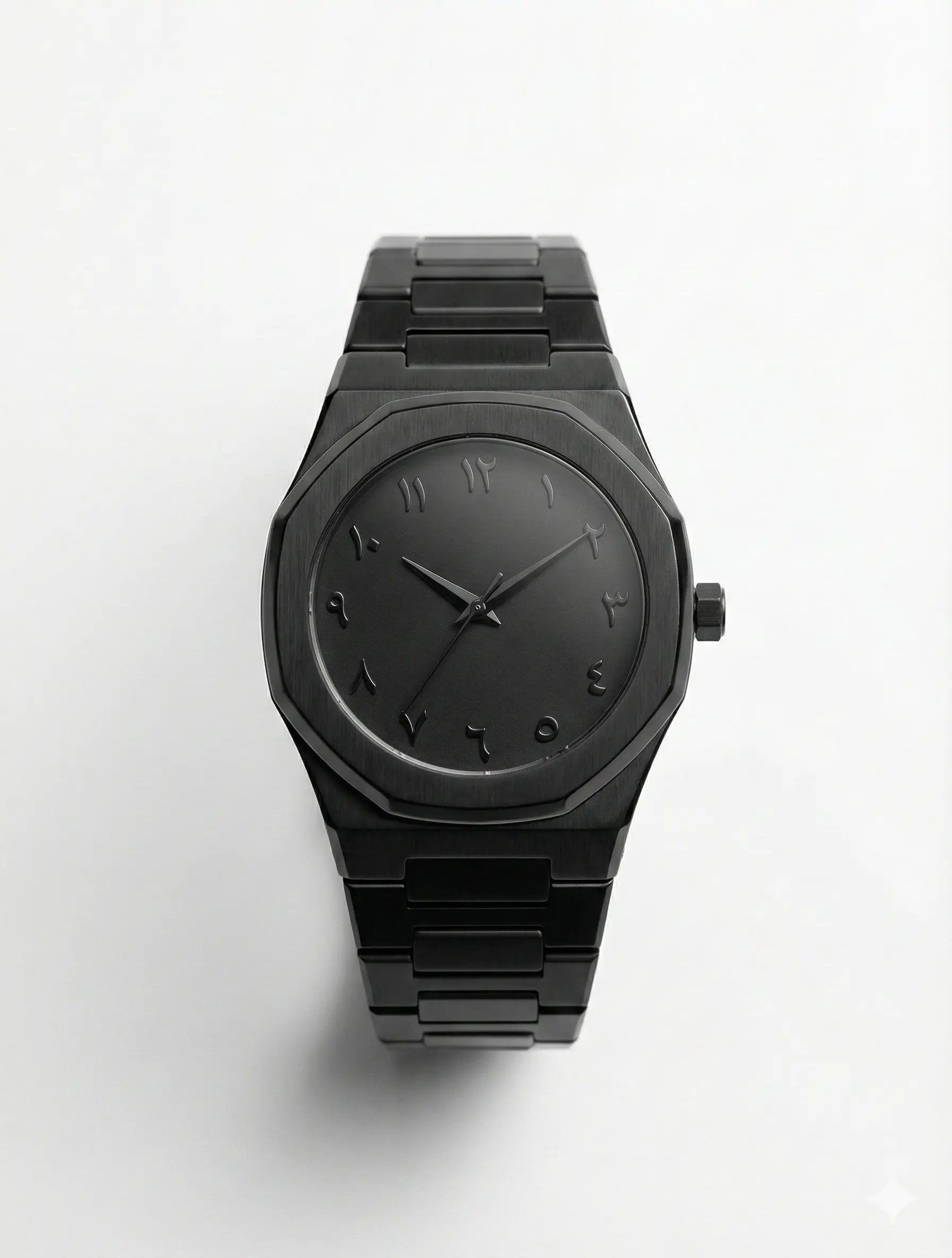 Black aura wrist watch